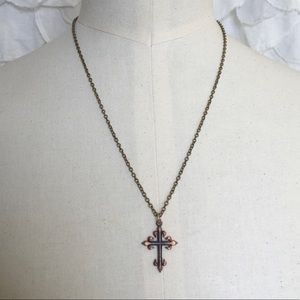 🌟Copper Cross with bronze chain LAST CHANCE!!!!